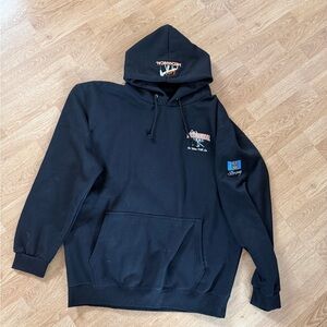 Black Branded Hoodie
